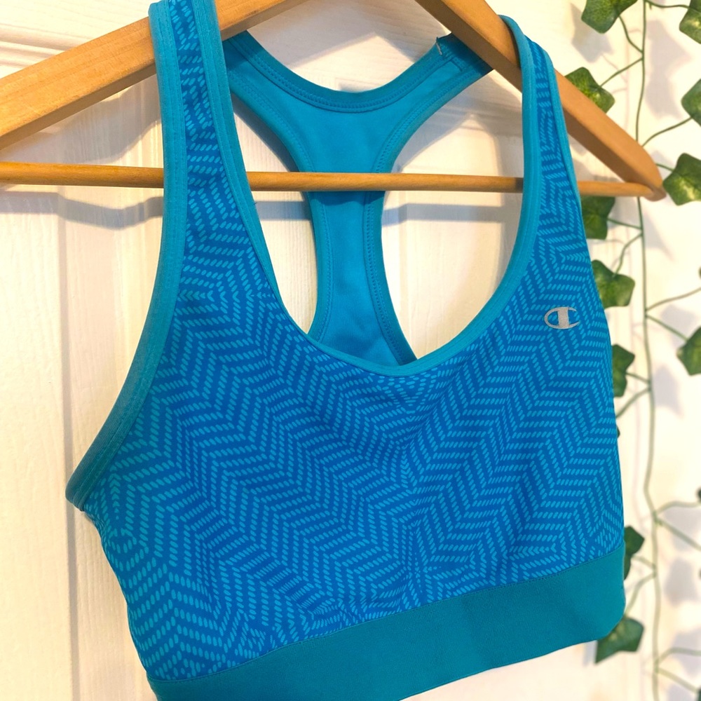 Blue Sports Bra - Picture 4 of 9